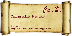 Csizmadia Marica névjegykártya